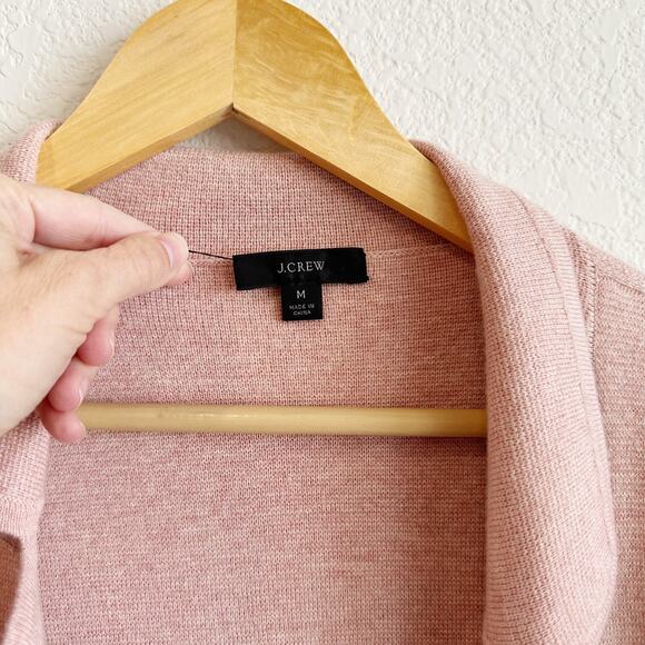 J Crew Womens Eloise Sweater Blazer Medium Wool Blend Preppy Minimalist Luxury - Picture 3 of 8